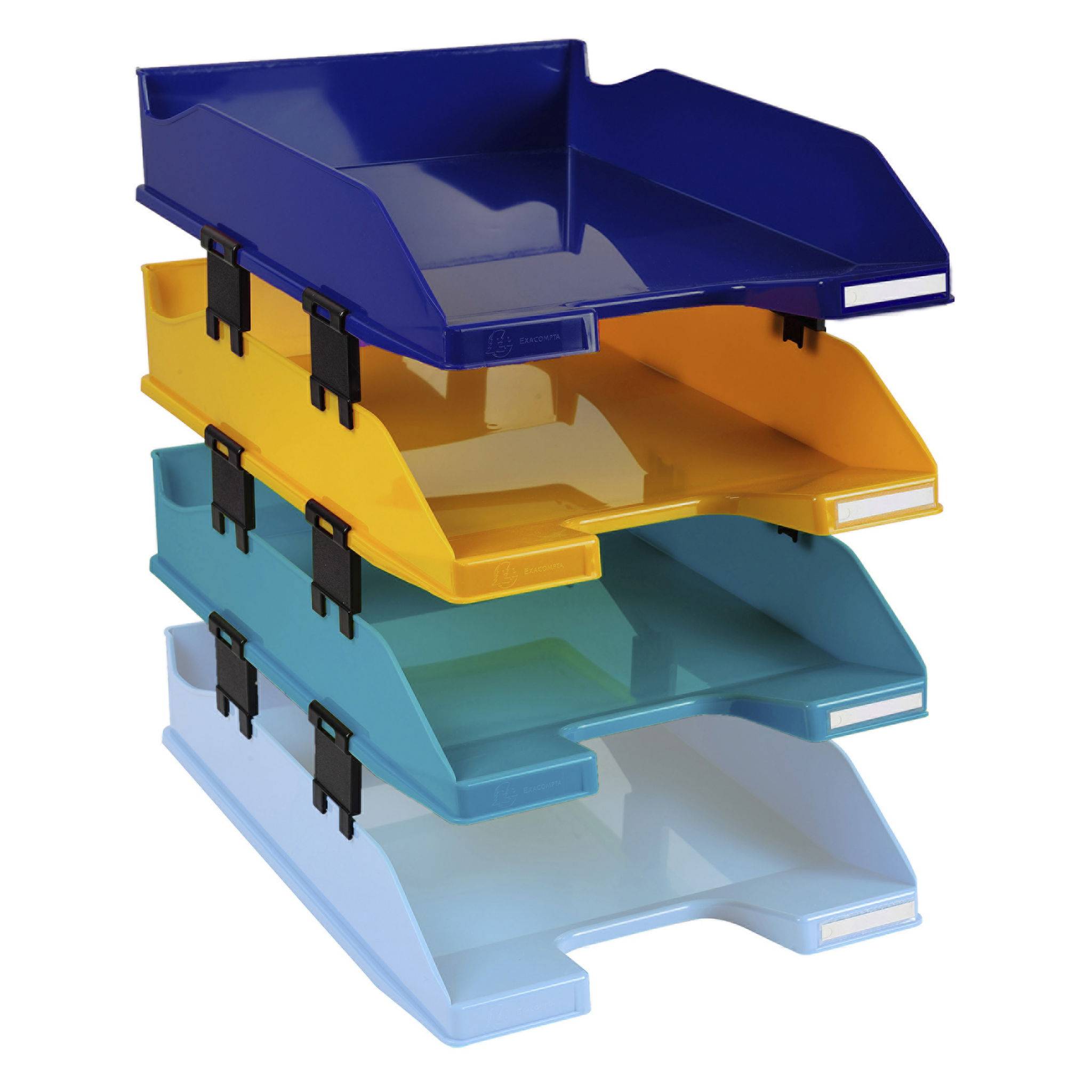 Exacompta BEE BLUE Set + 4 Briefablagen Combo Midi für A4+ sortiert 113202SETD