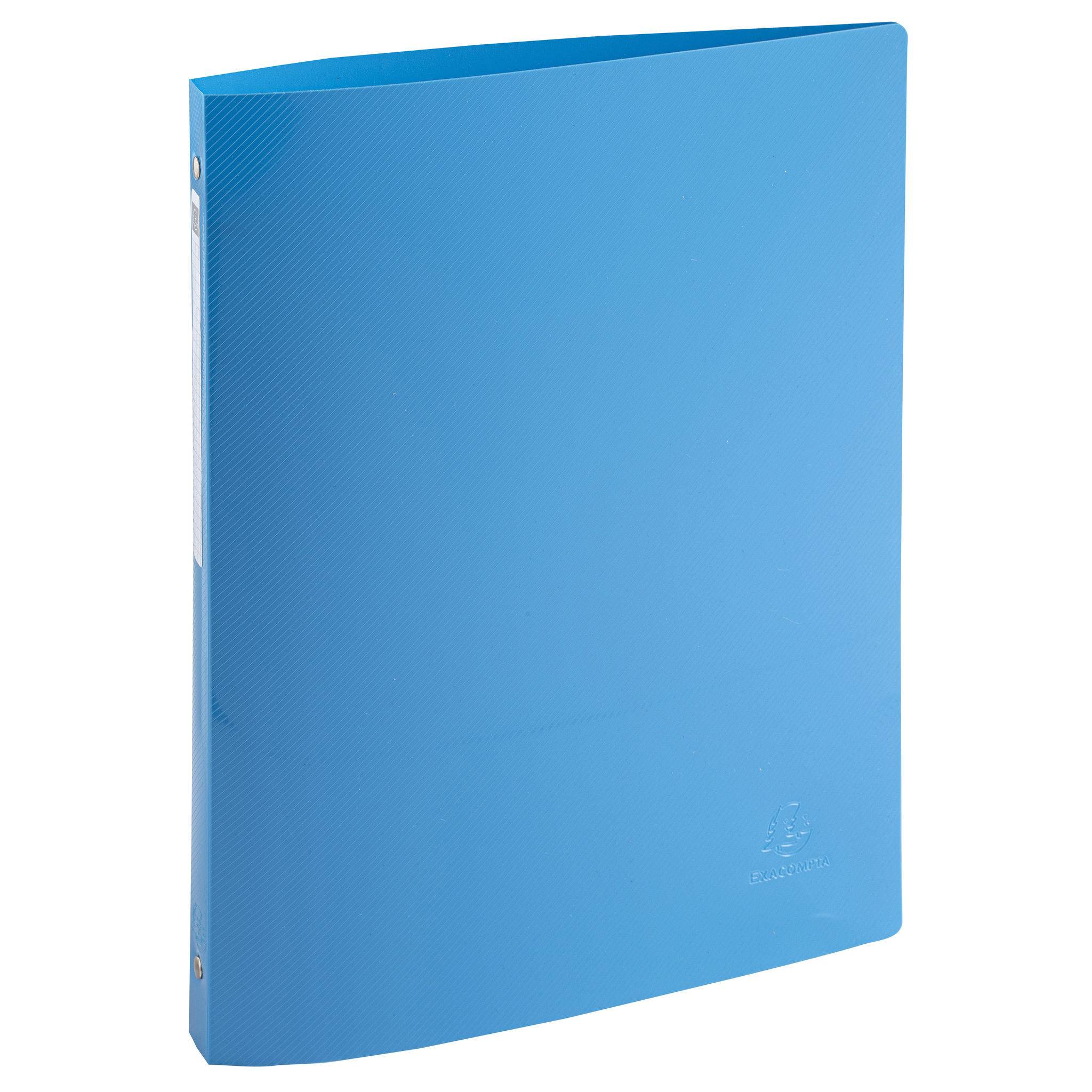 Exacompta 20x Ringhefter A4 + 4 Ringen 15mm Recycling-PP BeeBlue sortiert 51110E