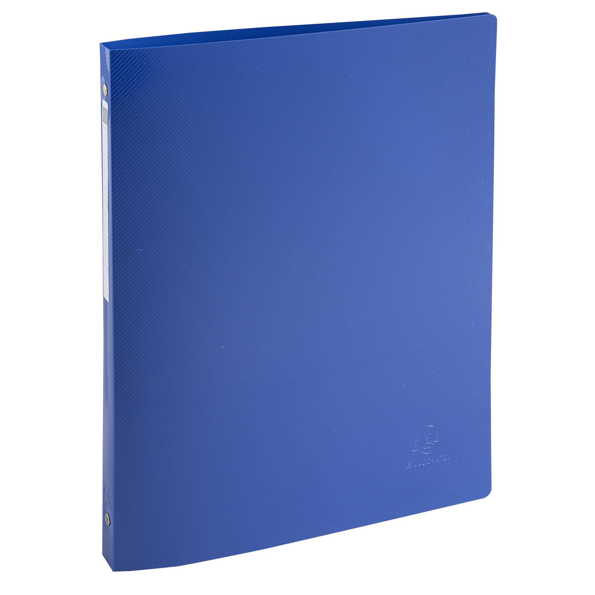 Exacompta 20x Ringhefter A4 + 4 Ringen 15mm Recycling-PP BeeBlue sortiert 51110E