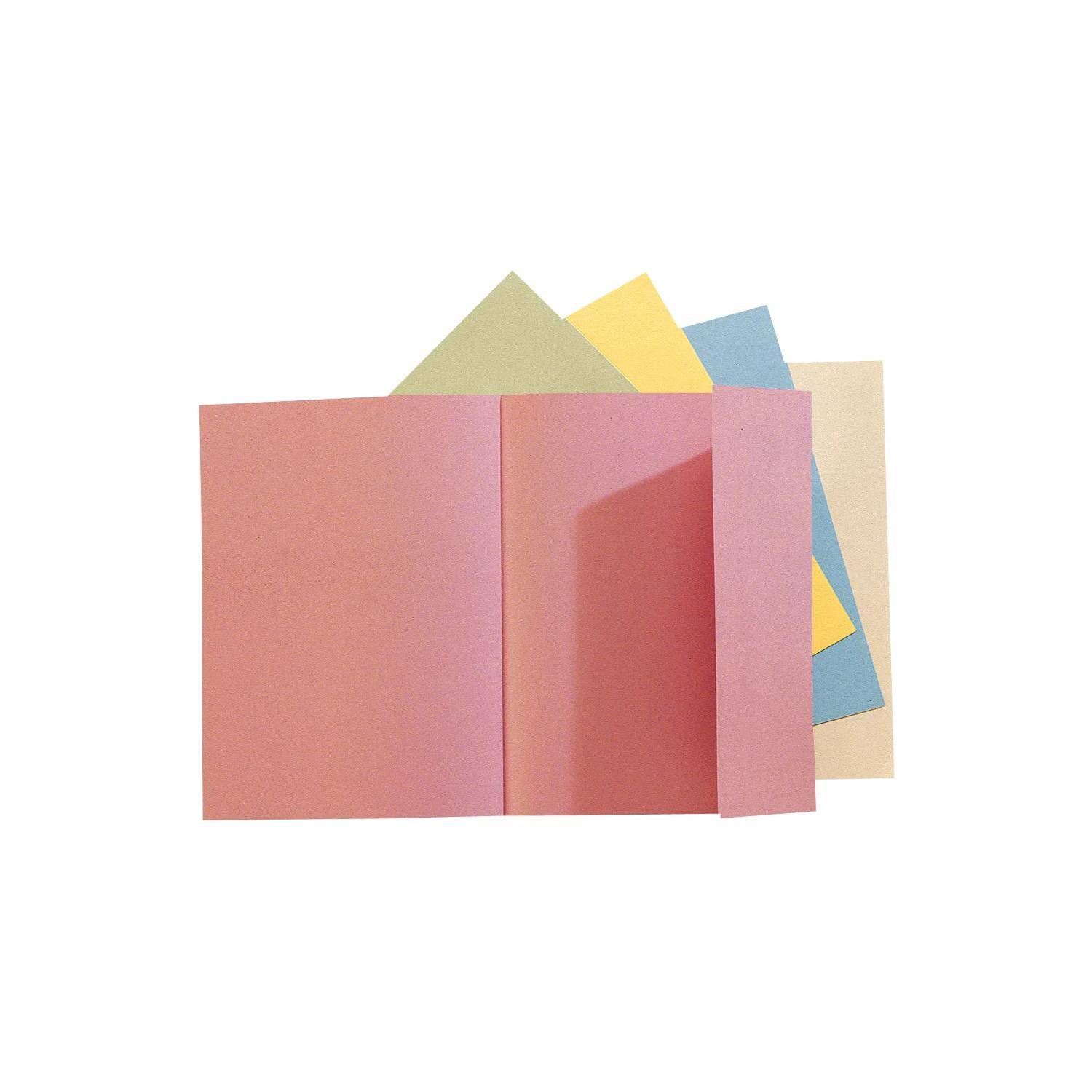 Exacompta 5x 100er Pack Aktenmappe 1 Klappe 24x32cm - sortiert - 348000E