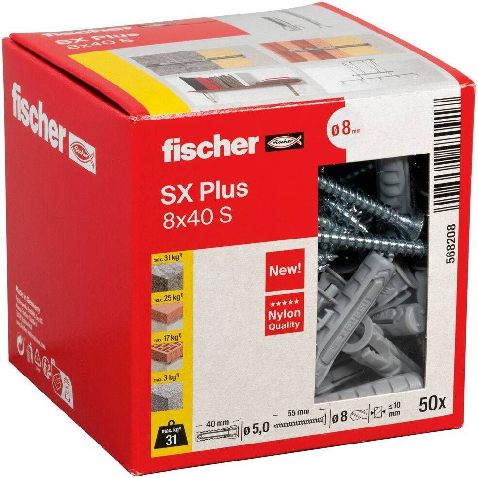 Fischer Deutschl. Dübel SX Plus SX Plus 8x40 S