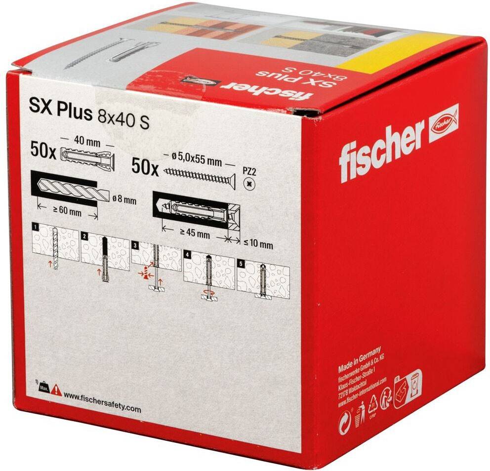 Fischer Deutschl. Dübel SX Plus SX Plus 8x40 S