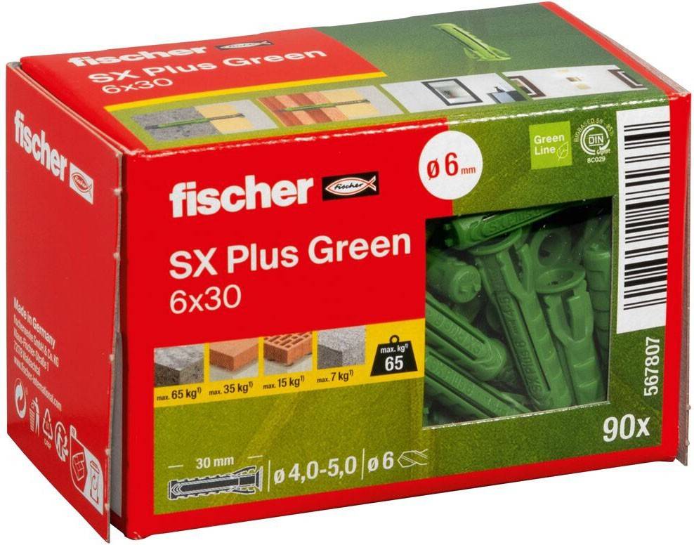Fischer Deutschl. Dübel SX Plus SX Plus Green 6x30