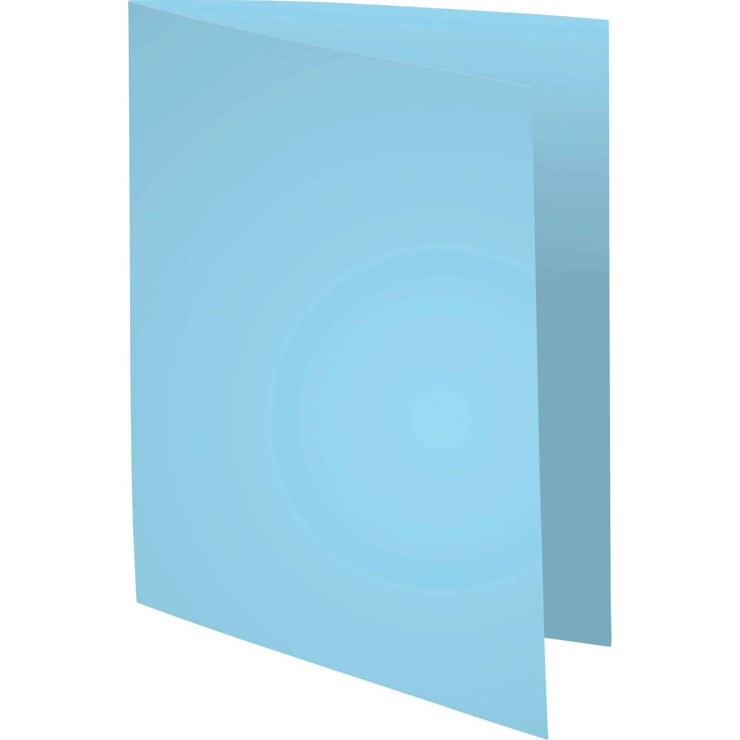 Exacompta 5x 100er Pack Aktendeckel A4 24x32cm 5-farben - Hellblau - 330006E