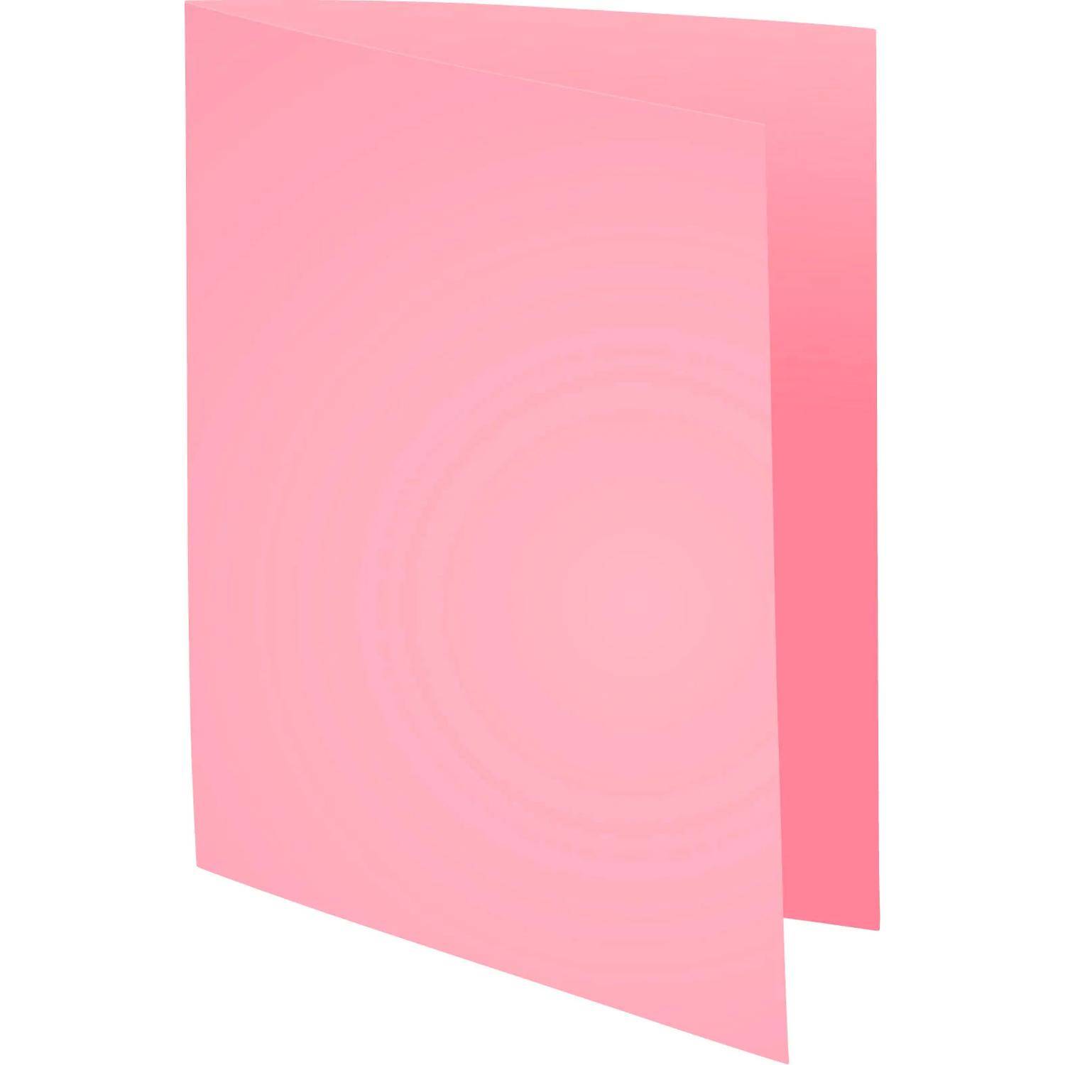 Exacompta 5x 100er Pack Aktendeckel A4 24x32cm 5-farben - Rosa - 330003E