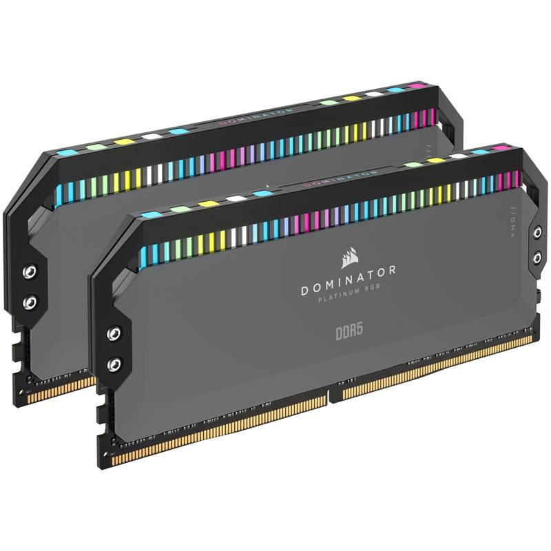 DIMM 64 GB DDR5-6000 2x 32 GB Dual Kit grau CMT64GX5M2B6000Z30 Dominator Platinium RGB