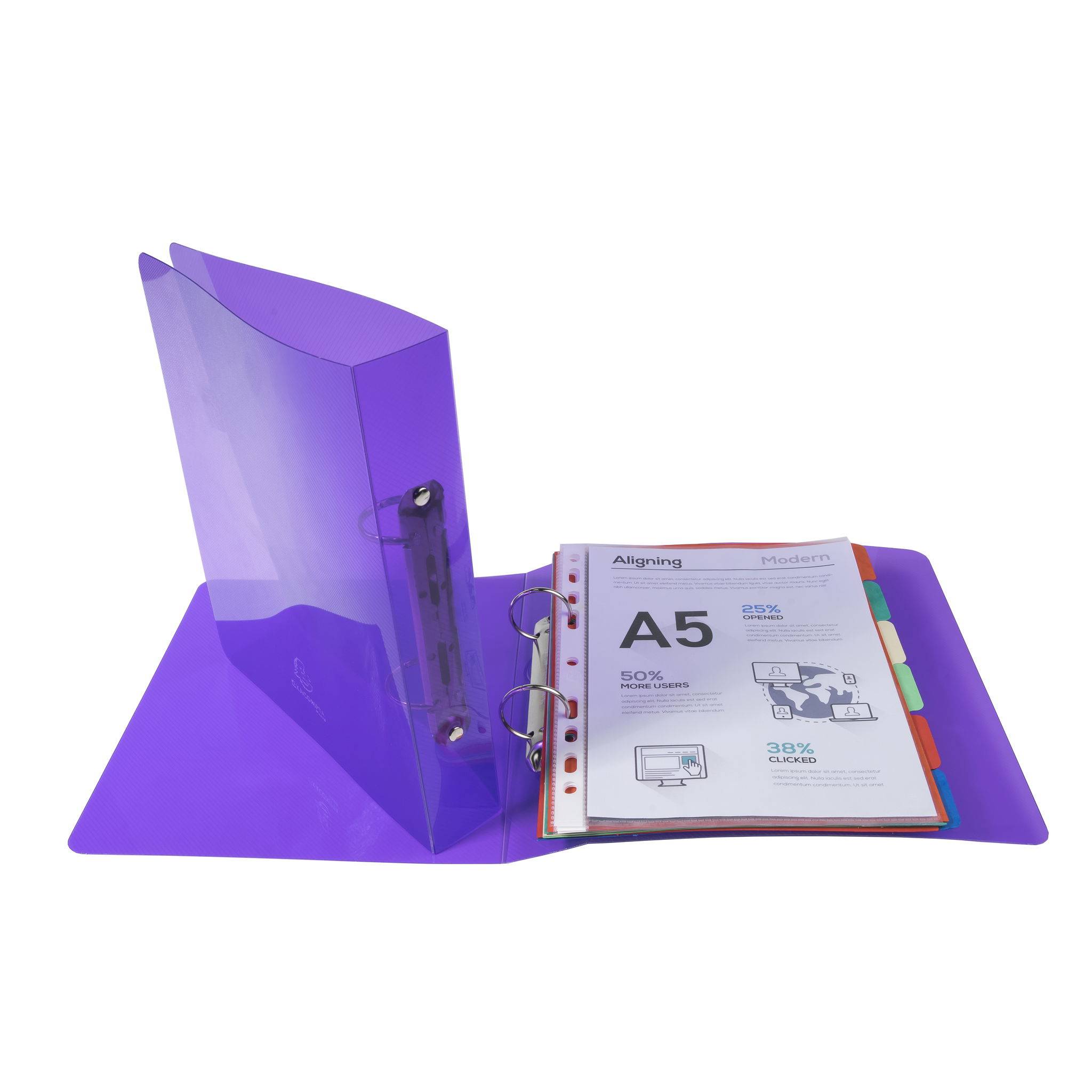 Exacompta 15x Ringunch PP Rücken 40mm sortiert 998X