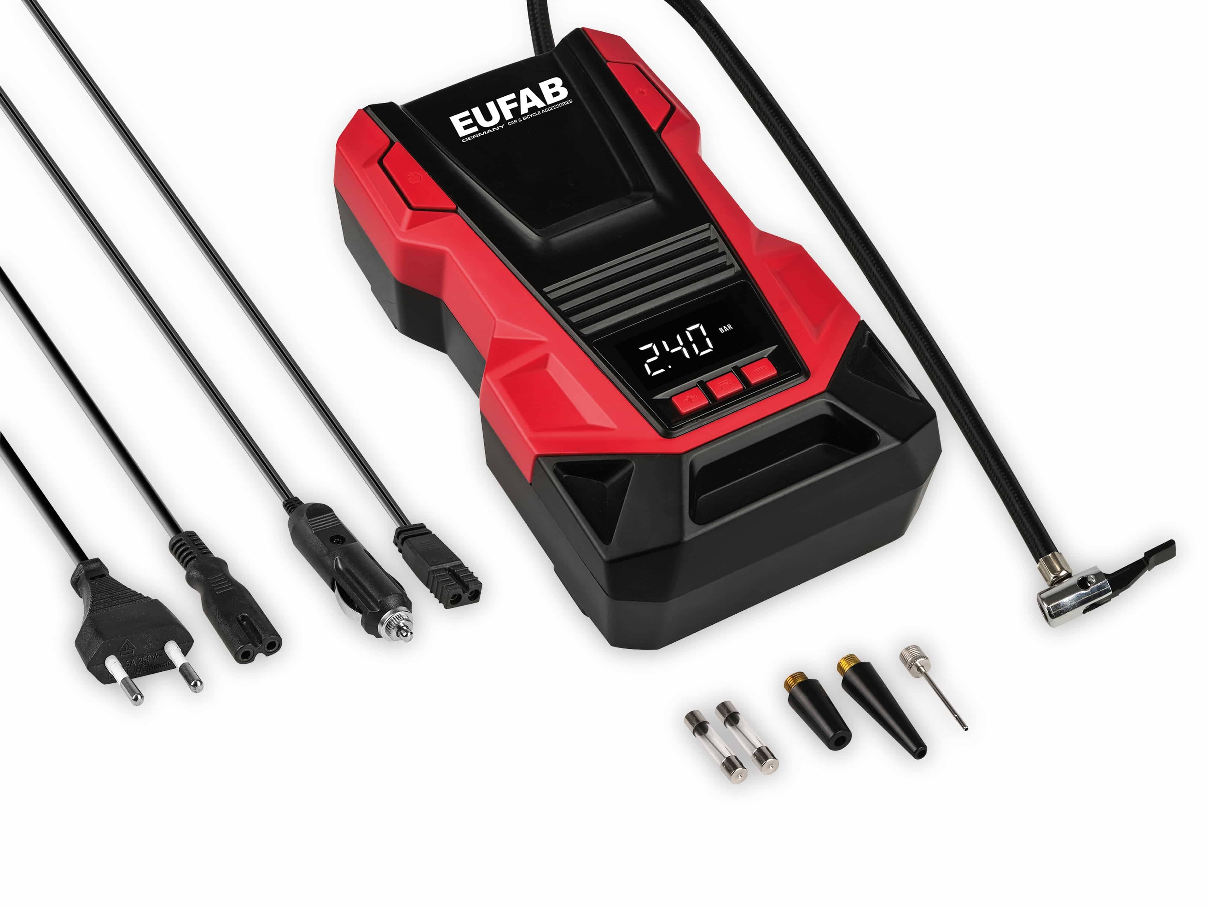 EUFAB Luft-Kompressor Dual Power 12V/230 V