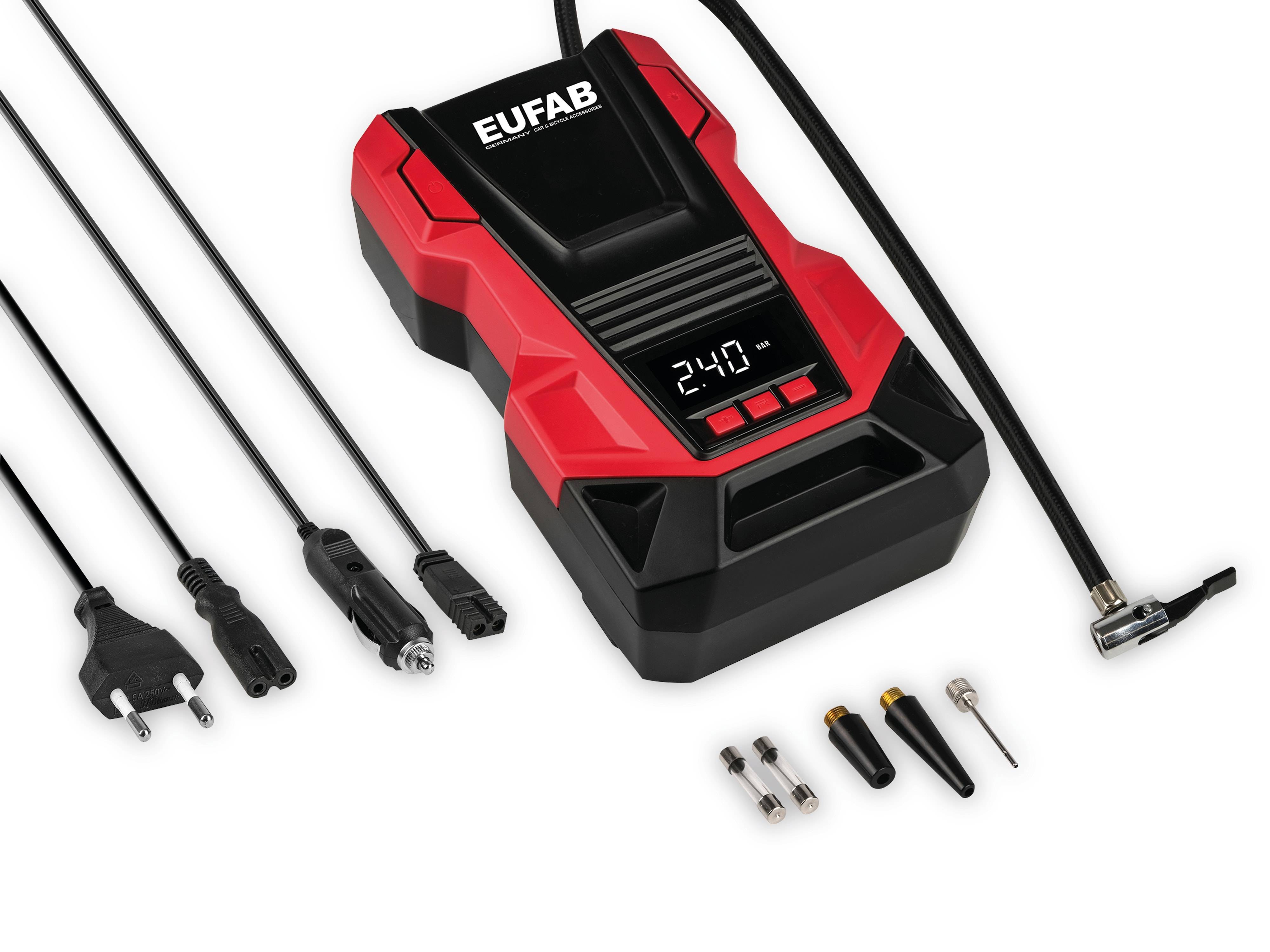 EUFAB Luft-Kompressor Dual Power 12V/230 V