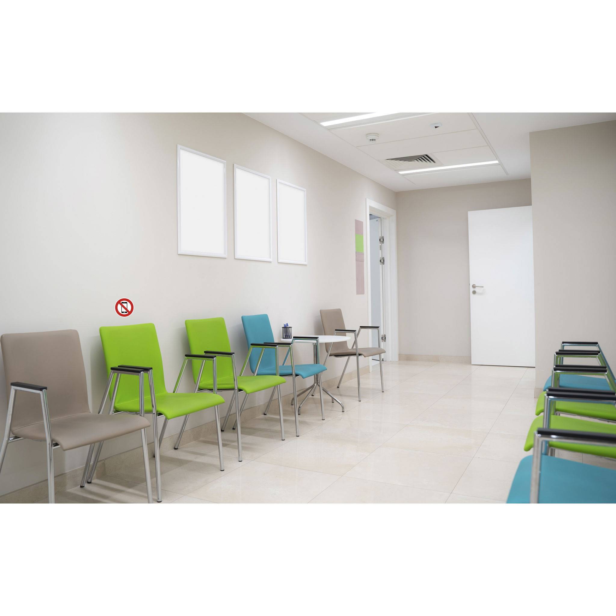 Exacompta Hinweisschild Handyverbot PVC selbstklebend 10 cm Rot 67014E