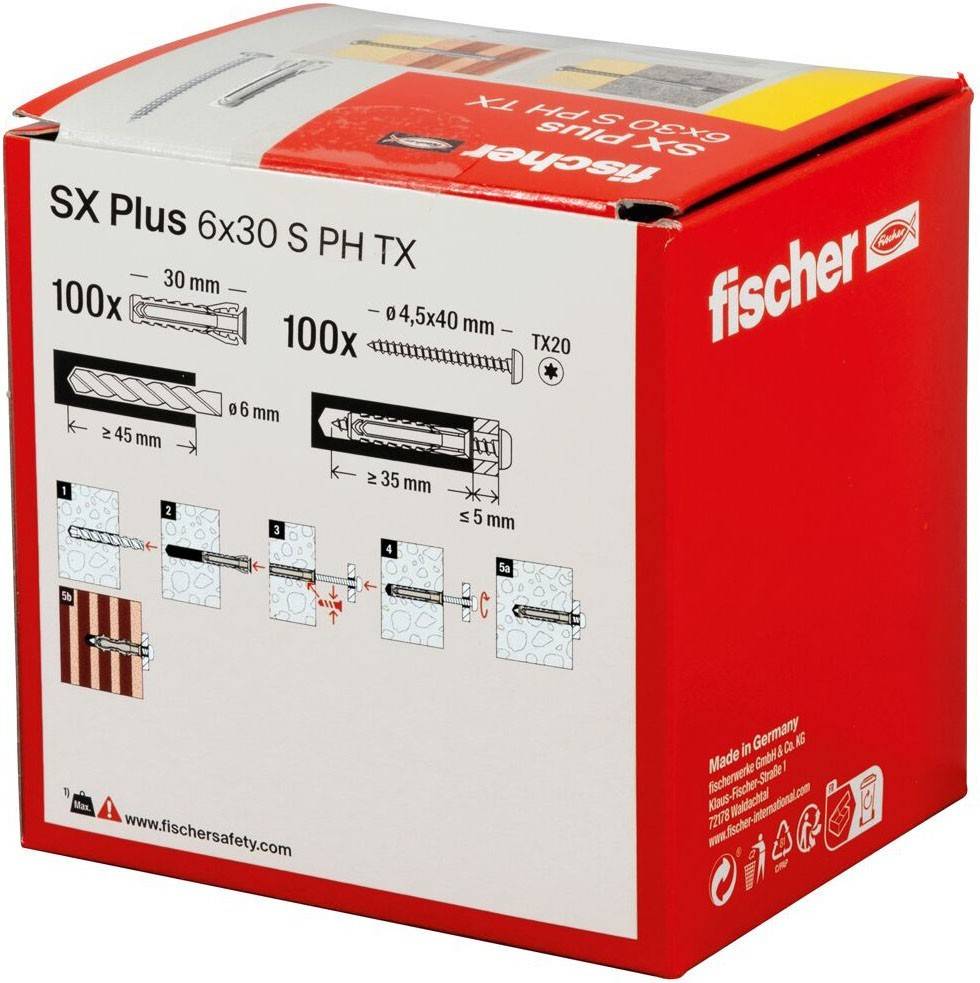 Fischer Deutschl. Dübel SX Plus SXPlus6x30SPHTX