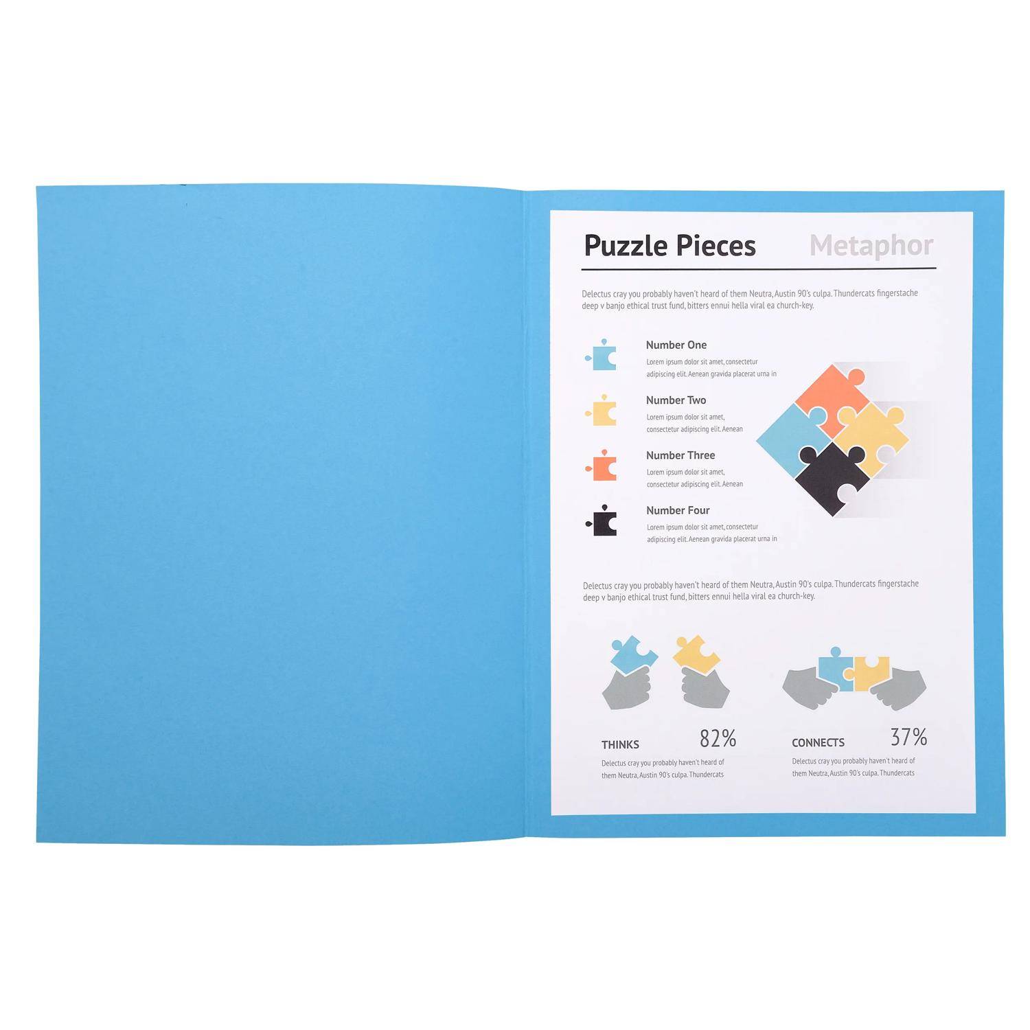 Exacompta 5x 100er Pack Aktendeckel A4 24x32cm 5-farben - Intensivblau - 330010E