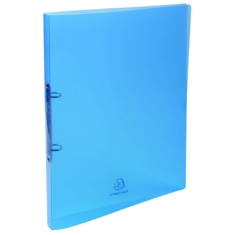 Exacompta 30x Ringbuch Crystal Colours + 2 Ringen 15mm PP, A4, sortiert, 54198E