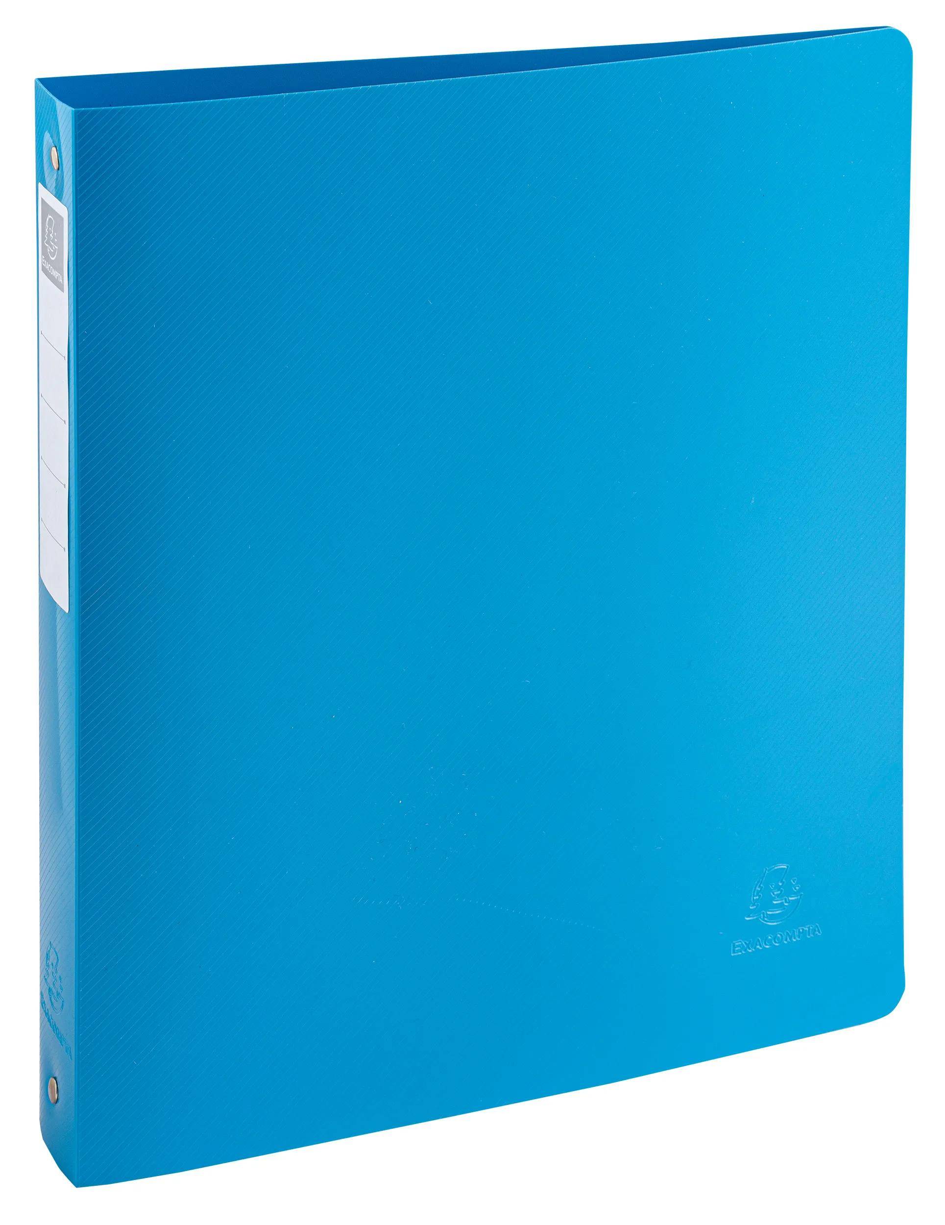 Exacompta 12x Ringbuch A4 Maxi 4 Ringen Recycling-PP BeeBlue sortiert 51140E