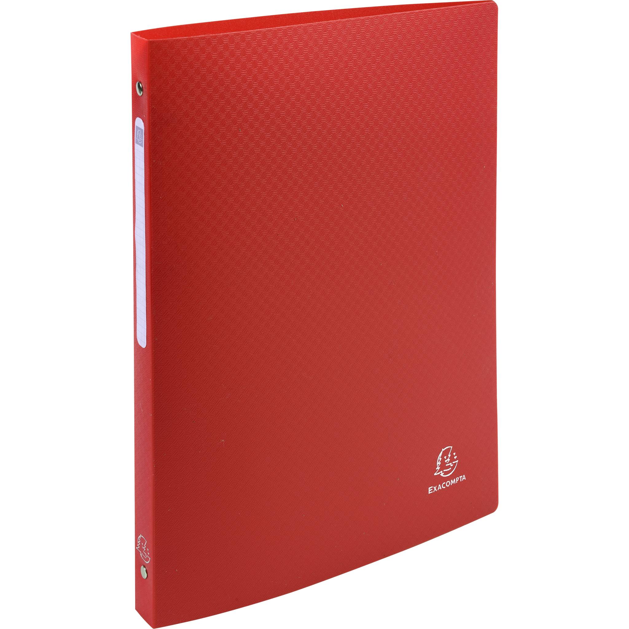 Exacompta 20x Ringbuch PP 500µ 4 Ringen Rücken 20mm A4 Rot 51195E