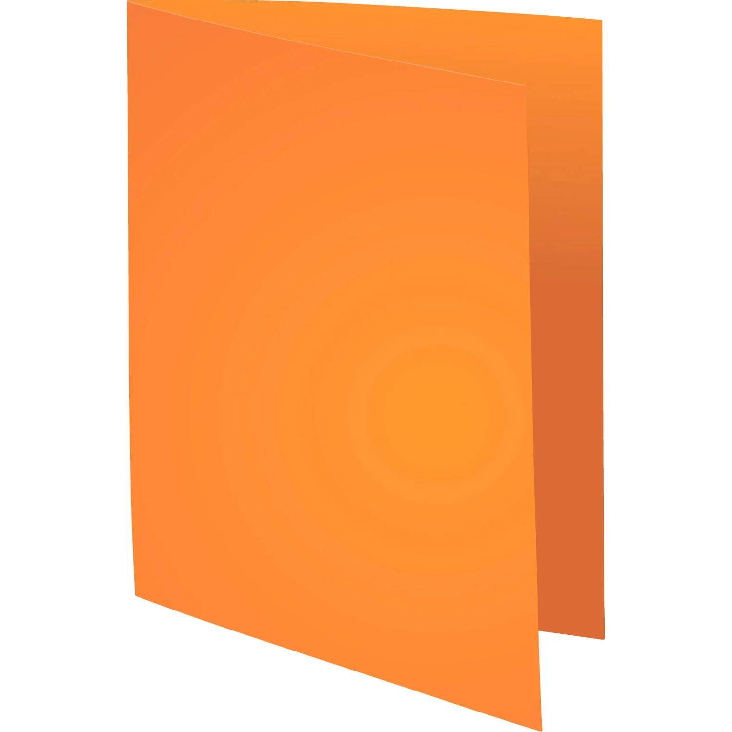 Exacompta 5x 100er Pack Aktendeckel A4 24x32cm 5-farben - Orange - 330007E