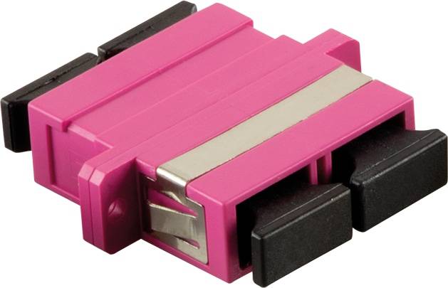 LOGILINK Glasfaser SC/SC Duplex Kupplung FA01SC4, mit Flansch