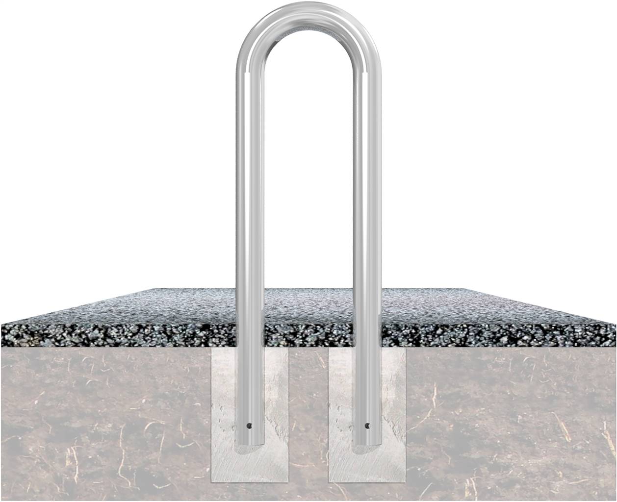 Schake 477_07 Universalbügel aus Stahlrohr Ø 76 x 2,6 mm zum Einbetonieren Gesamtbreite: 400 mm Gesamthöhe: 1500 mm feue