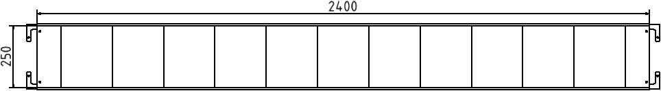 Schake 33242 Absperrschranke nach TL Länge: 2,40 m Höhe: 250 mm