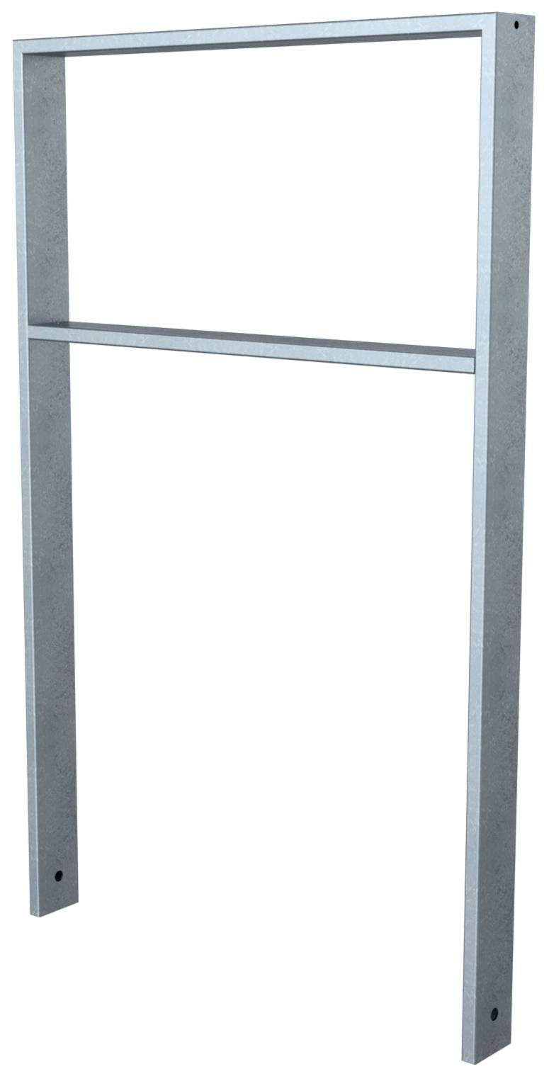 Schake 459_075 Ahnlehnbügel aus Stahlrohr 80 x 20 mm mit Querholm Gesamtbreite: 750 mm feuerverzinkt