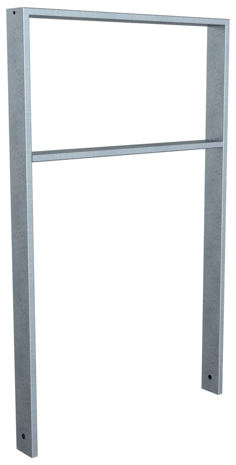 Schake 459_075 Ahnlehnbügel aus Stahlrohr 80 x 20 mm mit Querholm Gesamtbreite: 750 mm feuerverzinkt