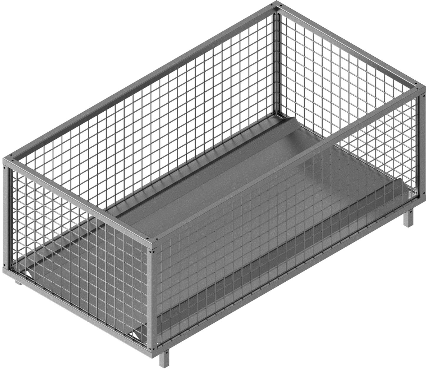 Schake 50115-3 Gitter-Korb 1,48m x 0,78m x 0,53m