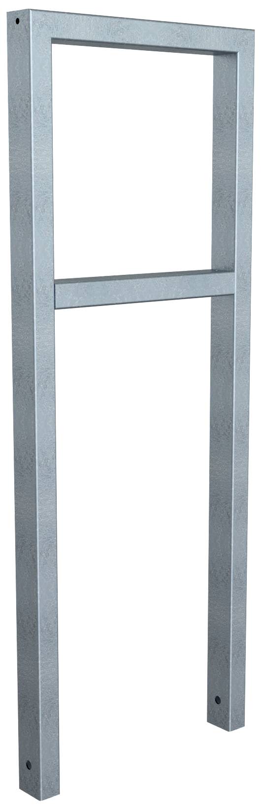 Schake 457_045 Anlehnbügel aus Stahlrohr 60 x 40 mm mit Querholm Gesamtbreite: 450 mm feuerverzinkt