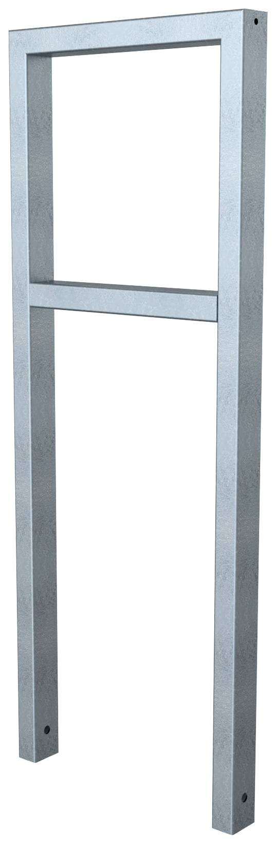 Schake 457_045 Anlehnbügel aus Stahlrohr 60 x 40 mm mit Querholm Gesamtbreite: 450 mm feuerverzinkt