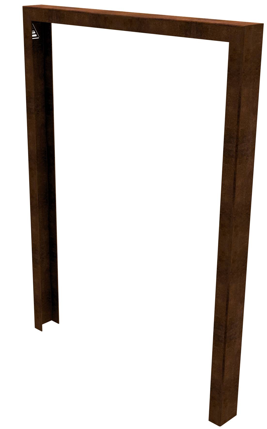 Schake 4450_075 Anlehnbügel aus Cortenstahl ohne Edelstahlaufsatz