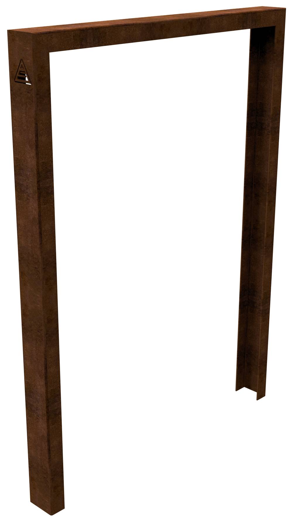 Schake 4450_075 Anlehnbügel aus Cortenstahl ohne Edelstahlaufsatz