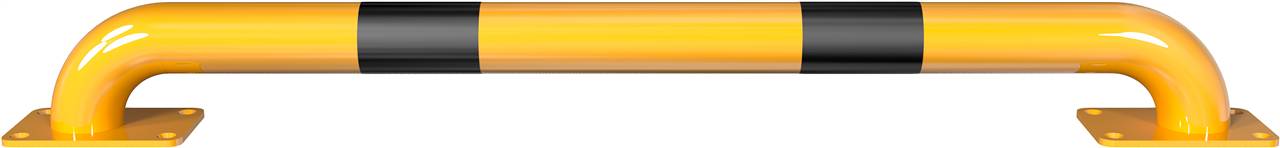 Schake 477_34BG Rammschutz-Bügel Stahlrundrohr Ø 60 mm für Dübelbefestigung Gesamtlänge: 400 mm