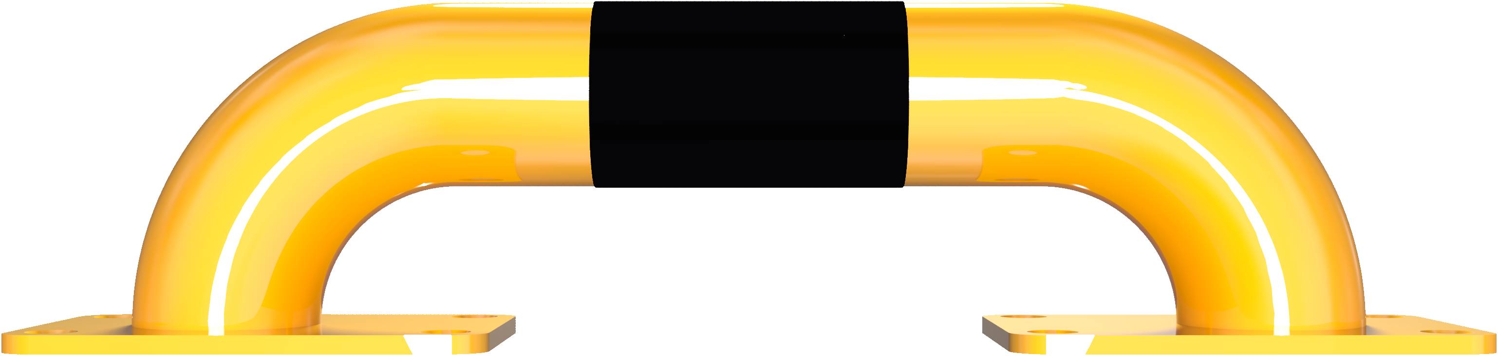 Schake 477_34BG Rammschutz-Bügel Stahlrundrohr Ø 60 mm für Dübelbefestigung Gesamtlänge: 400 mm