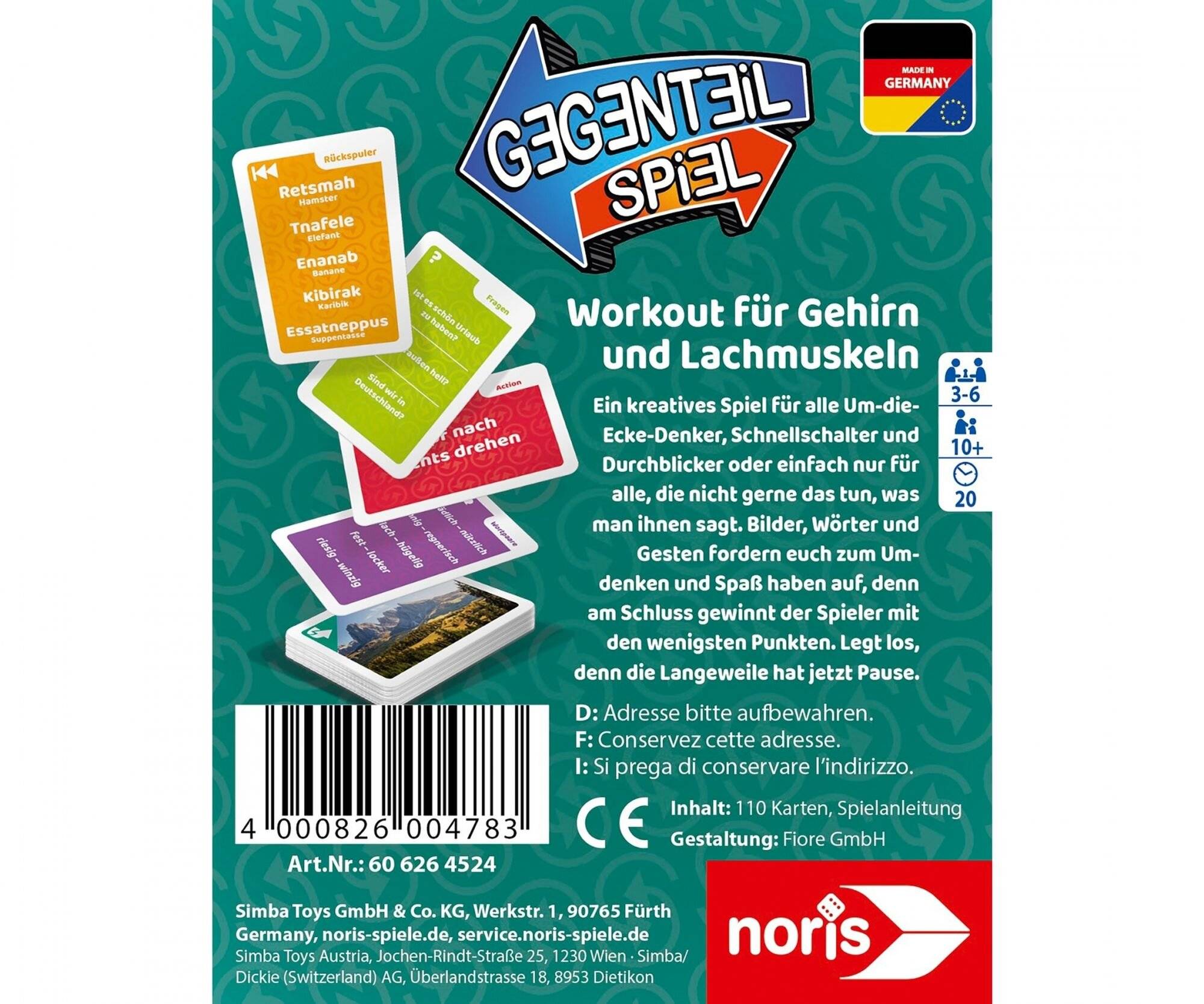 Gegenteil Kartenspiel