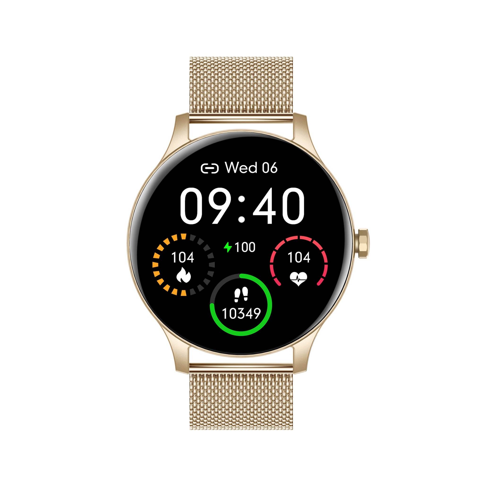 Smartwatch Garett Classy gold steel