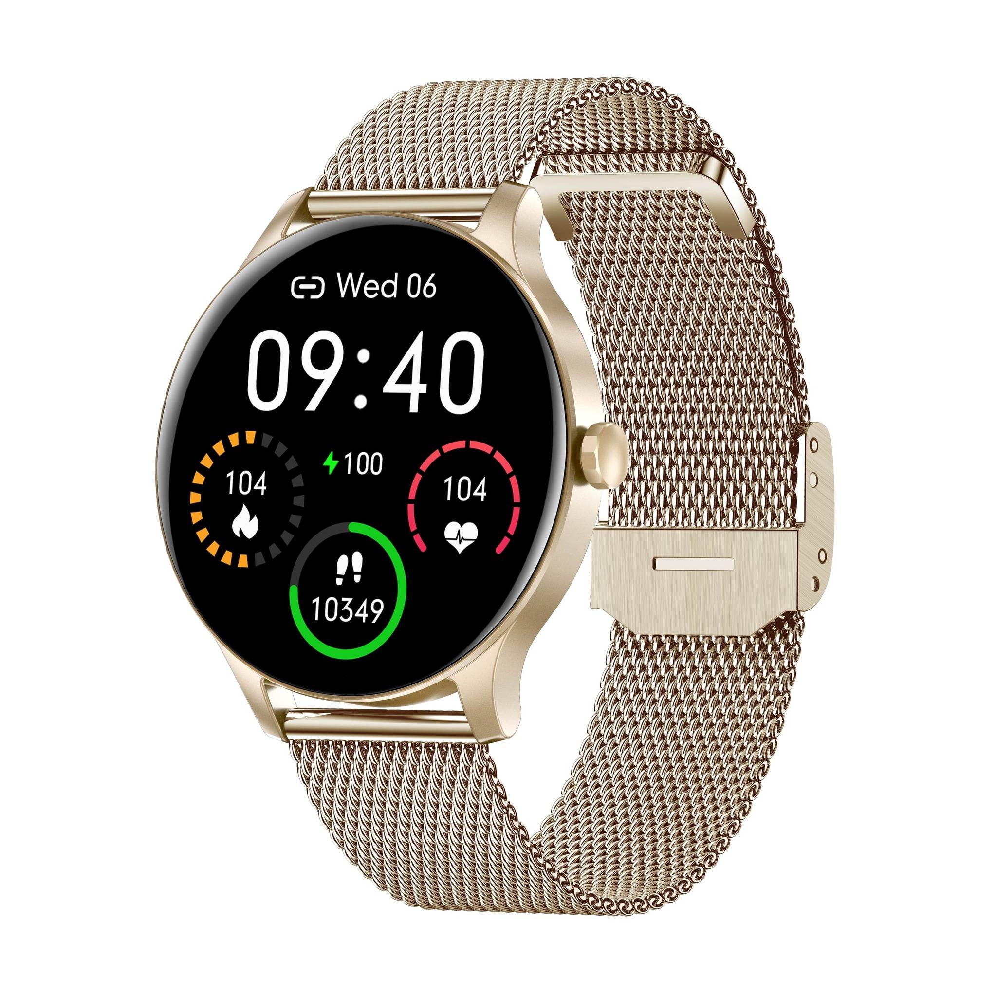 Smartwatch Garett Classy gold steel