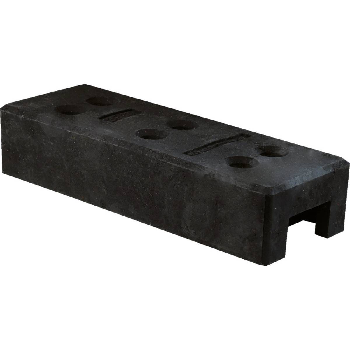 Bauzaunfuß, für Bauzaun Profi und Light, Recycling-Kunststoff, 250x690x160mm, 24kg