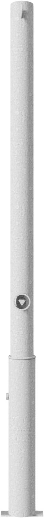 Schake 460F/1 Absperrpfosten Stahlrohr Ø 60 x 2,5 mm herausnehmbar mit Dreikantverschluss feuerverzinkt mit 1 Öse