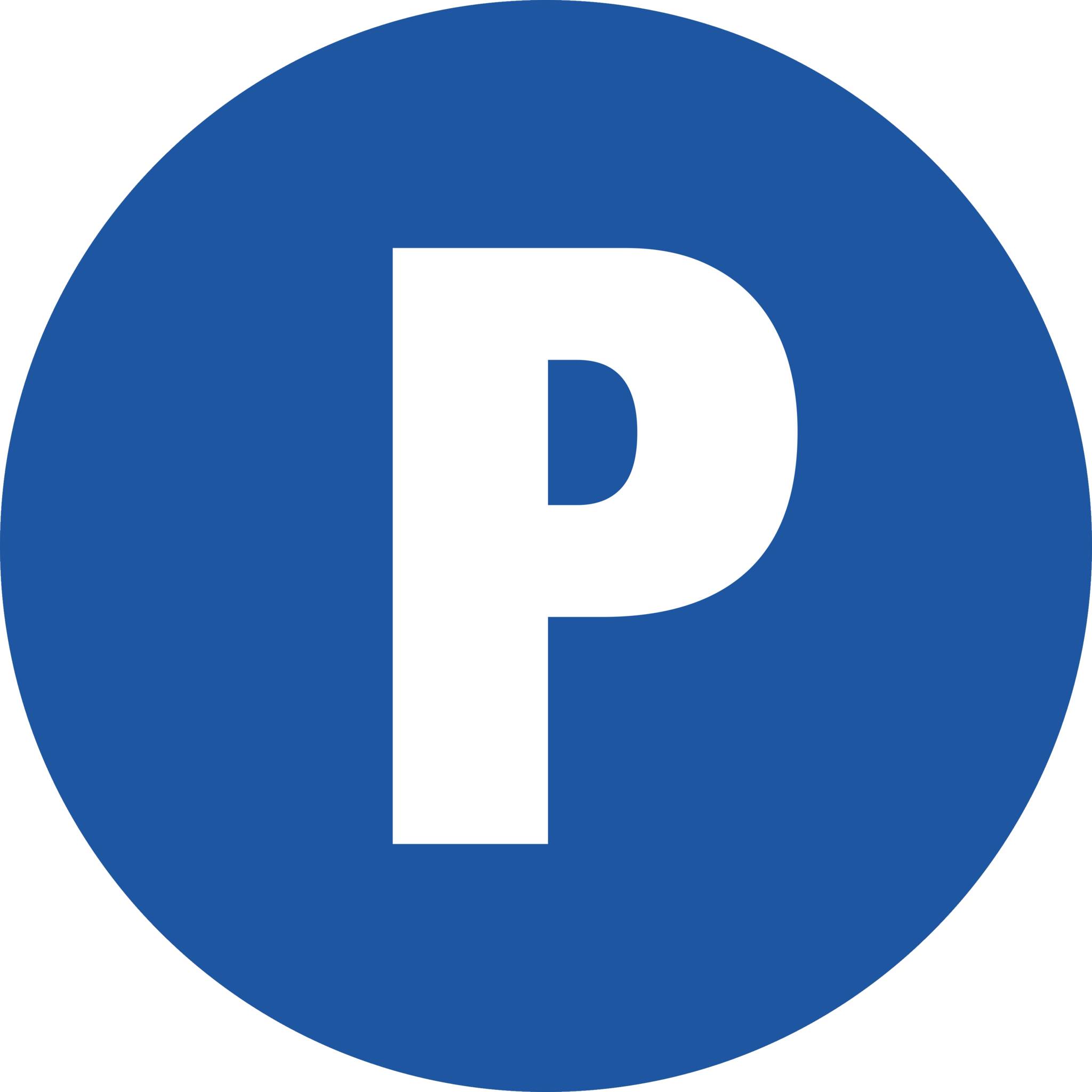 Exacompta Hinweisschild PP nicht selbstklebend Privatparkplatz 30 cm Blau 67105E