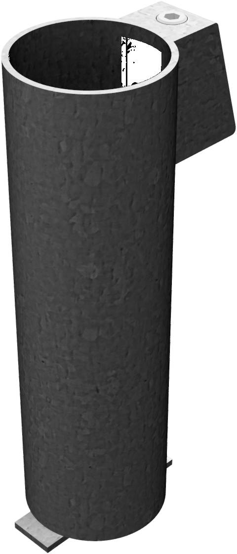 Schake 473_31 Bodenhülse mit Feststellvorrichtung für Ø 60 / 76 mm Rohrpfosten für Ø 76 mm Rohrpfosten 300 mm lang