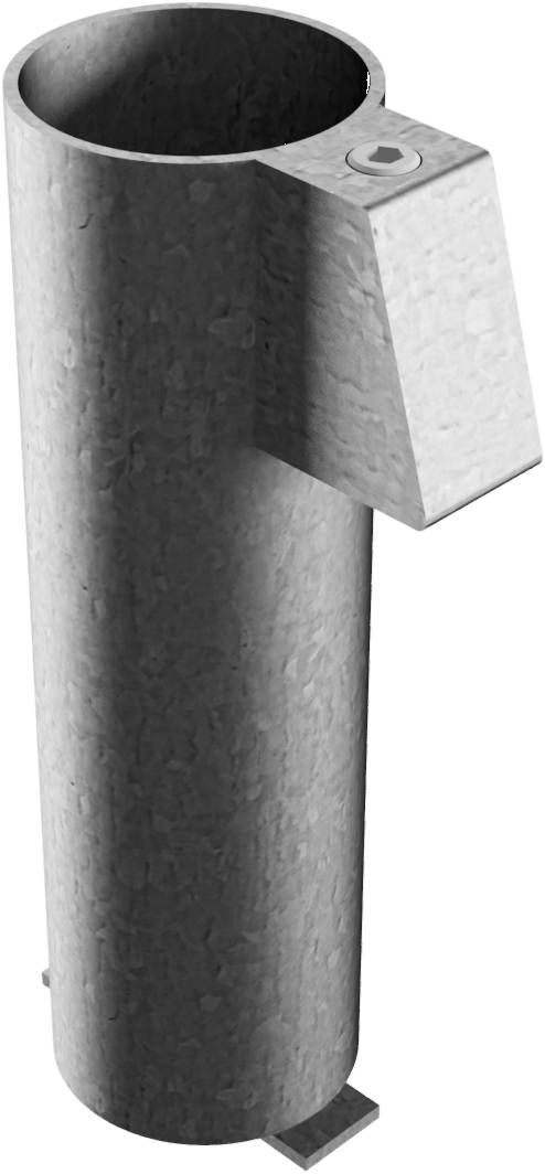 Schake 473_31 Bodenhülse mit Feststellvorrichtung für Ø 60 / 76 mm Rohrpfosten für Ø 76 mm Rohrpfosten 300 mm lang