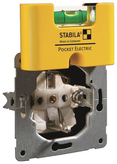 Stabila Mini-Wasserwaage 17775 Pocket Electric mit Magnet Install.Baumaterial Werkzeug Messgeräte
