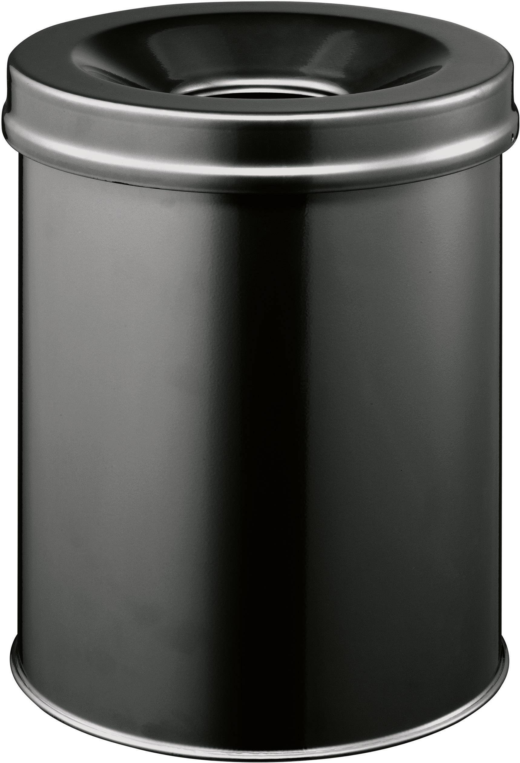 DURABLE Papierkorb Safe rund 15 Liter schwarz Multimedia-Technik PapierBüroSchreibwar
