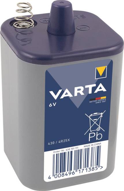 VARTA Spezial Batterie 430 6,0V 4R25 für Licht 00430101111 Install.Baumaterial Hauskomm/Batt/Sicher