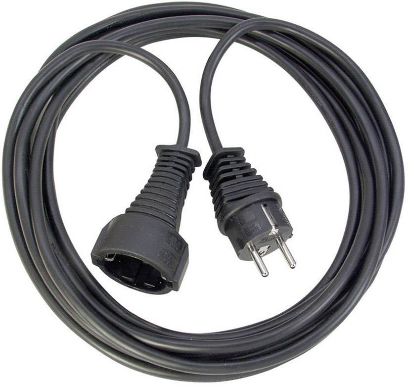 Brennenstuhl Verlängerungskabel 2m H05VV-F3G1,5 schwarz Multimedia-Technik Stromkabel