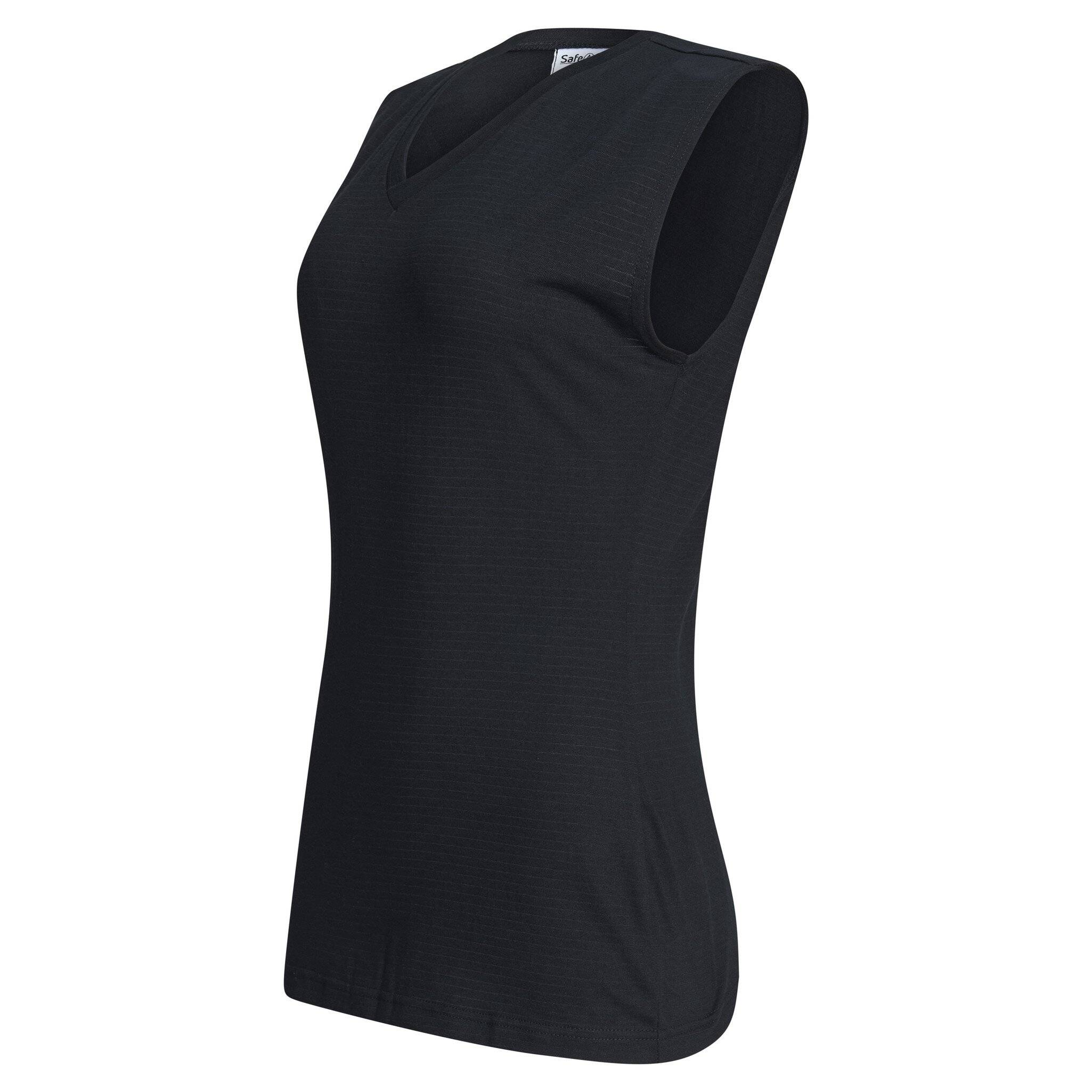 ESD-Top, ärmellos, TS15 Gewebe, schwarz, M