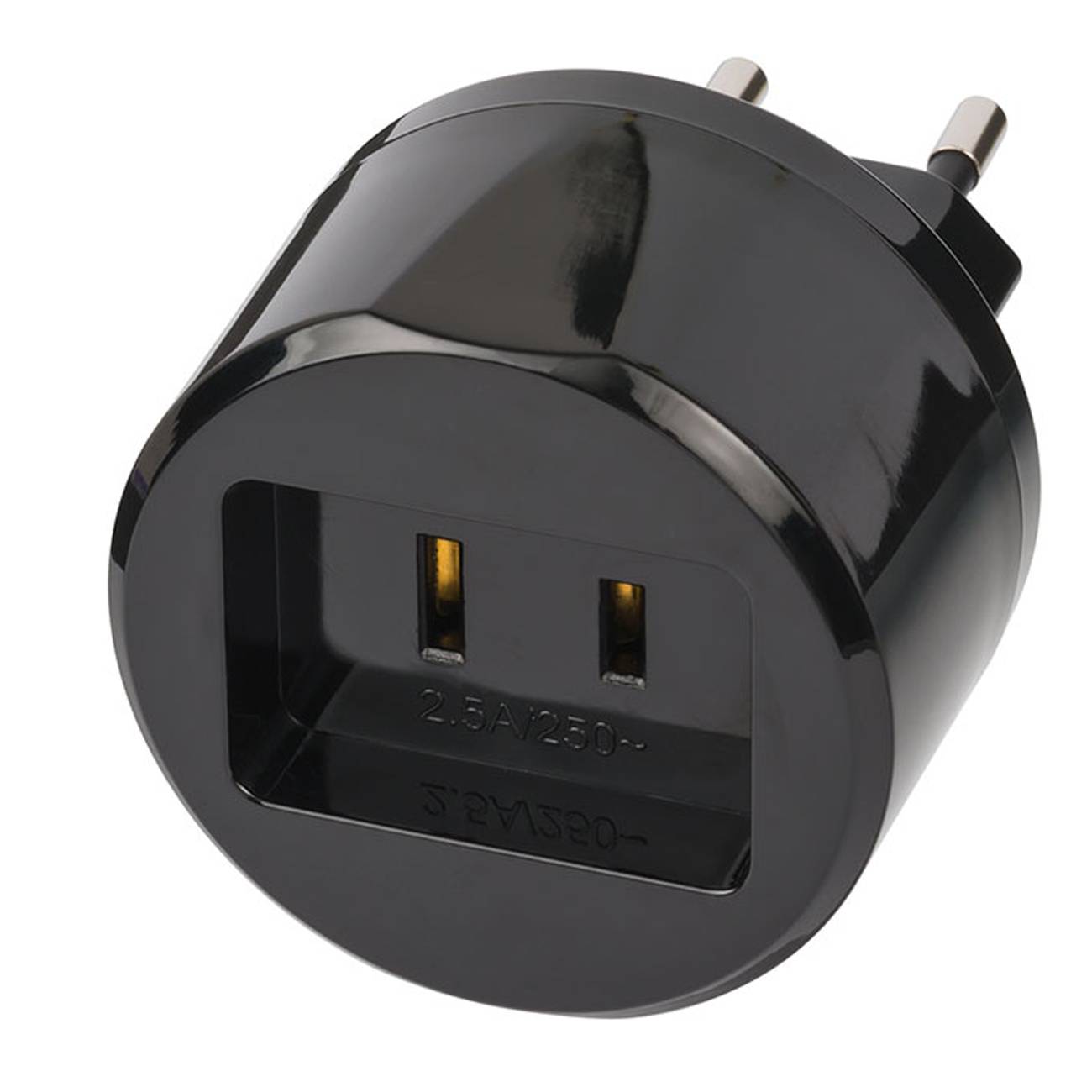 Brennenstuhl Adapter Travel Stecksystem US/Aufsatz DE 2,5A Multimedia-Technik