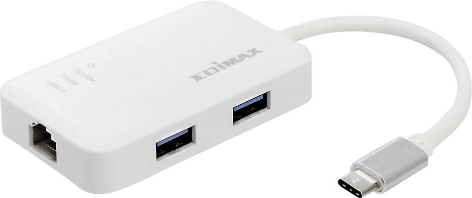 EDIMAX Adapter USB3.0 Giga USB-C to 3Port-Hub Multimedia-Technik Netzwerkkarten