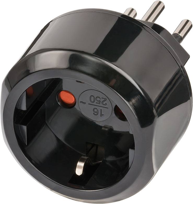 Brennenstuhl Adapter Travel Stecksystem CH/AufsatzDE Sicher Multimedia-Technik