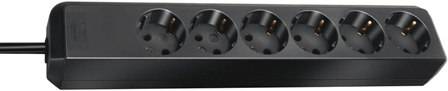 Brennenstuhl Steckdosenleiste ECO-Line 6x 1.5m schwarz Multimedia-Technik Steckdosenleisten