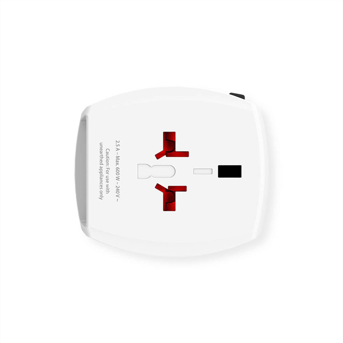 Skross MUV USB 2xA Universal 2-poliger Reiseadapter, Weltweit Stromversorgung Reisesteckeradapter